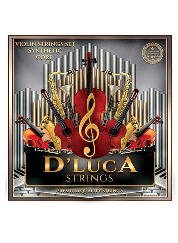 D'Luca Synthetic Core (Perlon Core) with Ball End Violin Strings Set 4/4