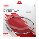 Evans 1.5 Inch E-Ring 10 Pack, 12 Inch