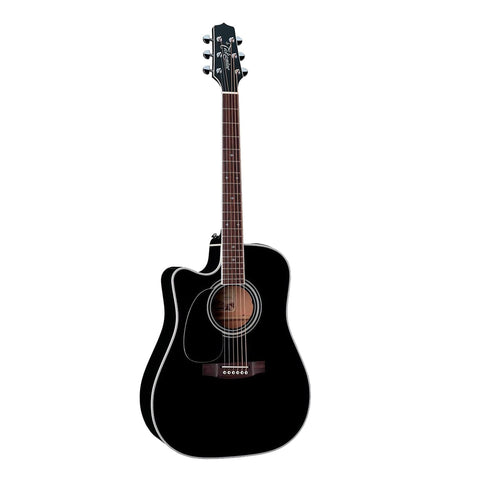 Takamine EF341SC Legacy Acoustic Electric Cutaway Left Handed Guitar Case Black
