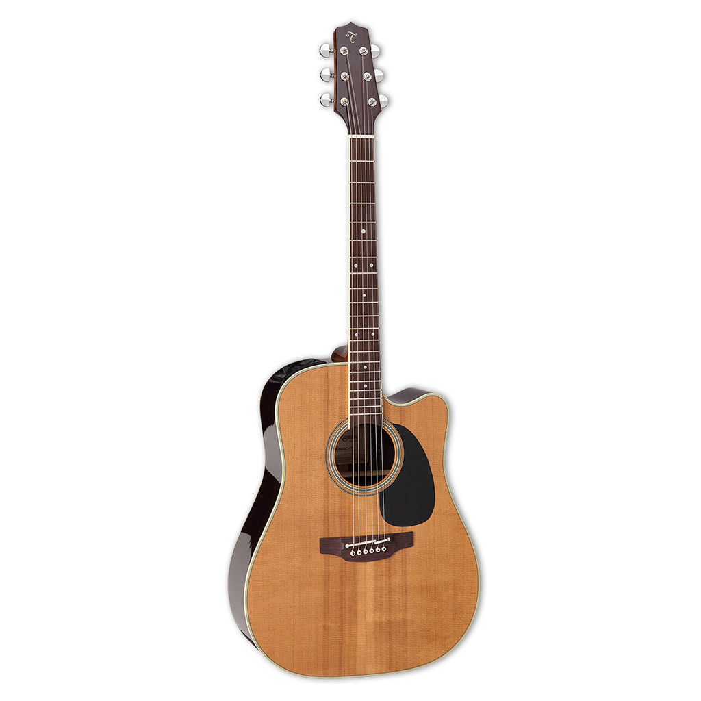 Takamine EF360SC TT Series Dreadnought Acoustic Electric Guitar w Case Natural
