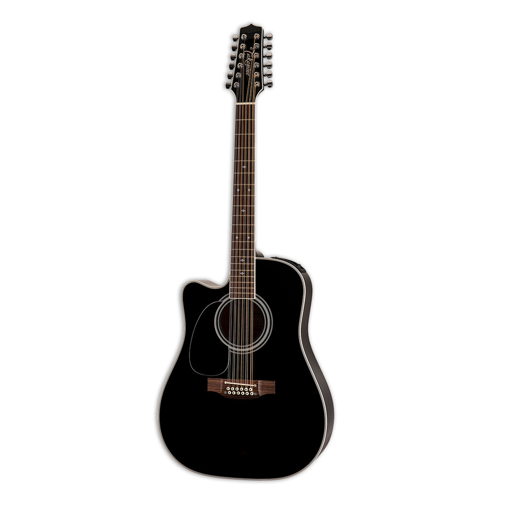 Takamine EF381SC Legacy 12 String Acoustic Electric Left Handed Guitar Black