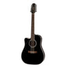 Takamine EF381SC Legacy 12 String Acoustic Electric Left Handed Guitar Black