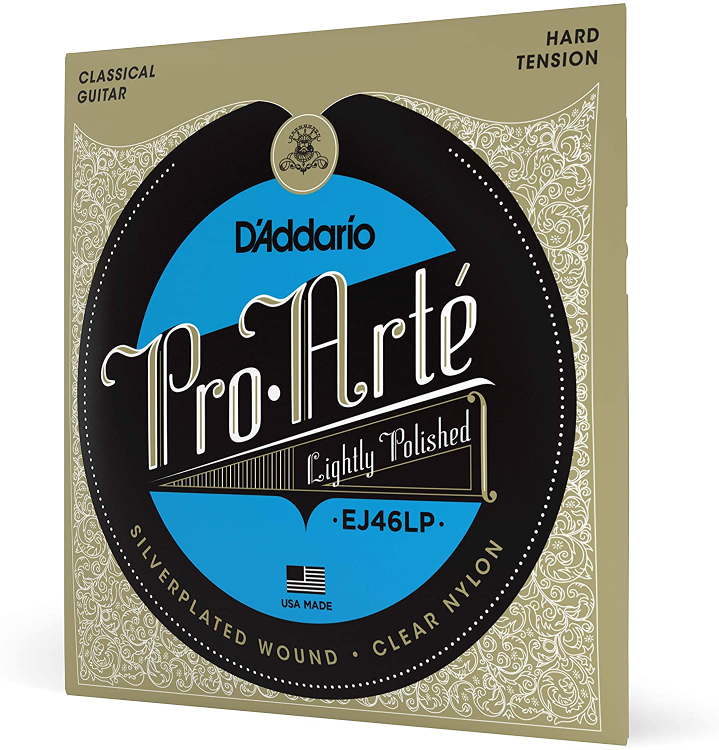 D'Addario EJ46LP Pro-Arte Composite Classical Guitar Strings, Hard Tension