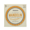 D'Addario EJ74-3D Mandolin Strings, Phosphor Bronze, Medium, 11-40, 3 Sets