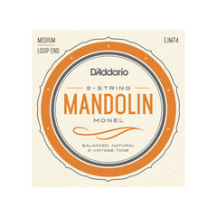 D'Addario EJM74 Mandolin Strings Set, Monel, Medium, 11-40