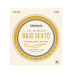 D'Addario EJS86 Bajo Sexto Stainless Steel Strings