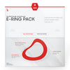Evans E-Ring Pack, Rock (10", 12", 16") with a 14" Snare E-Ring