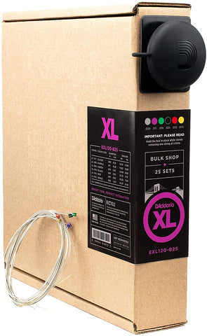 D'Addario EXL120-B25 Nickel Wound Electric Guitar Strings, Super Light, 9-42, 25 Sets