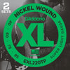 D'Addario EXL220TP Nickel Wound Bass Guitar Strings, Super Light, 40-95, 2 Sets, Long Scale