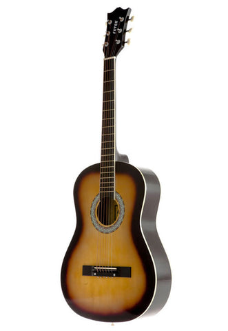 Fever 3/4 Size Acoustic Guitar 38 Inches Sunburst, FV-030-SB