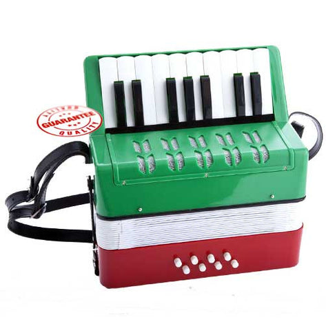 D'Luca Kids Piano Accordion 17 Keys 8 Bass RWG