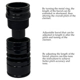 Garibaldi Elite Clarinet Adjustable Barrel 60mm/70mm, Black