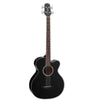 Takamine GB30CE Acoustic Electric Bass Guitar, Black Gloss
