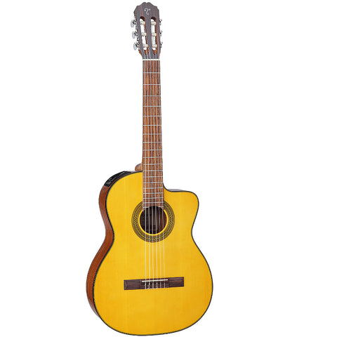 Takamine GC1CE Classical Cutaway Acoustic Electric Guitar, Natural Gloss