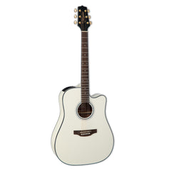 Takamine GD35CE-PW Dreadnought Cutaway Acoustic Electric Guitar, White