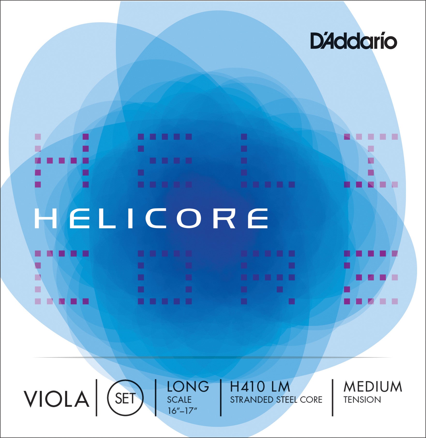 D'Addario Helicore Viola String Set, Long Scale, Medium Tension