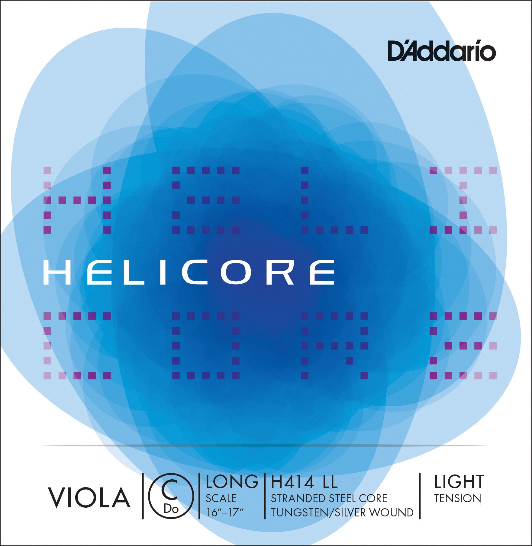 D'Addario Helicore Viola Single C String, Long Scale, Light Tension