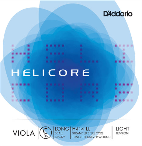 D'Addario Helicore Viola Single C String, Long Scale, Light Tension