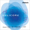 D'Addario Helicore Cello Single D String, 4/4 Scale, Light Tension