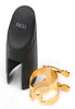 H-Ligature & Cap, Tenor Saxophone for Hard Rubber Mouthpieces, Gold-plated