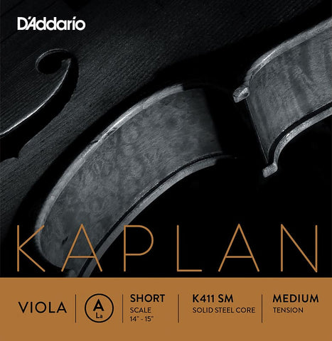 D'Addario Kaplan Forza Viola Single A String, Short Scale, Medium Tension
