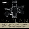 D'Addario Kaplan Loop End Violin Single E String, 4/4 Scale, Extra-Heavy Tension