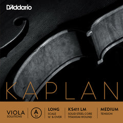 D'Addario Kaplan Solutions Viola Single A String, Long Scale, Medium Tension