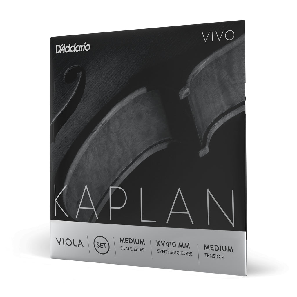 D'Addario Kaplan Vivo Viola String Set, Medium Scale, Medium Tension