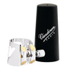 Vandoren Optimum Ligature and Plastic Cap for Alto Clarinet, Silver-Plated