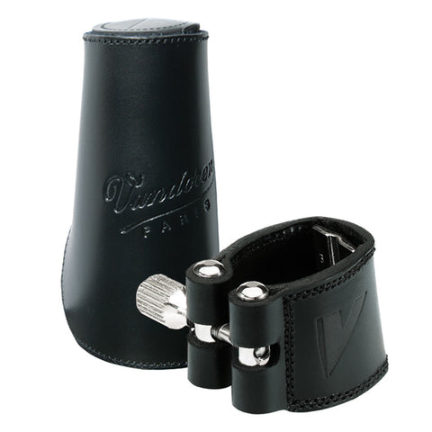 Vandoren Leather Ligature and Leather Cap for Alto Clarinet