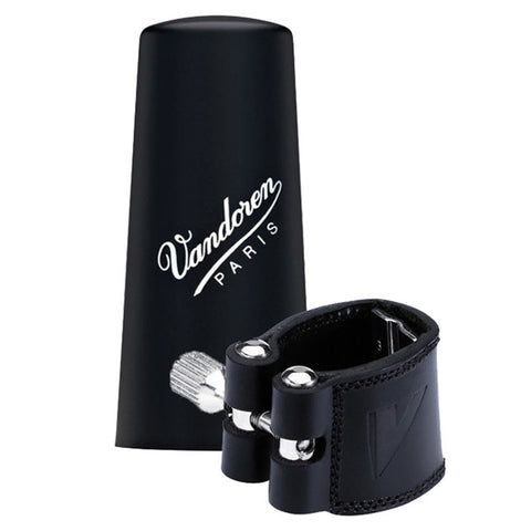 Vandoren Leather Ligature and Plastic Cap for Alto Clarinet