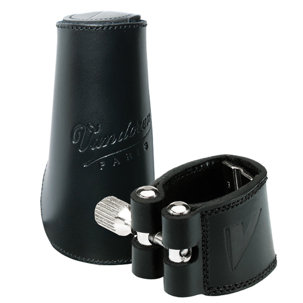 Vandoren Leather Ligature and Leather Cap for Bass Clarinet