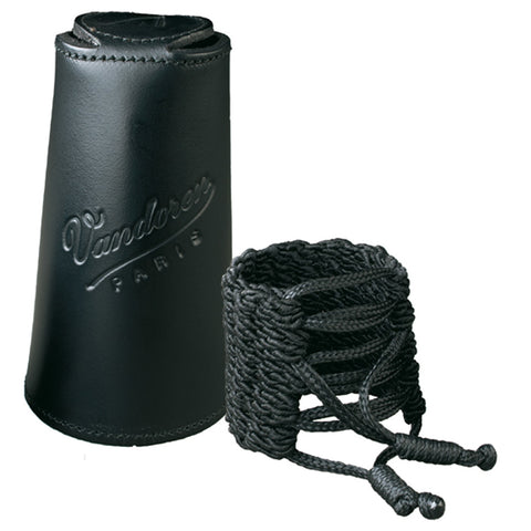 Vandoren Klassik Ligature and Leather Cap for Bb German Clarinet