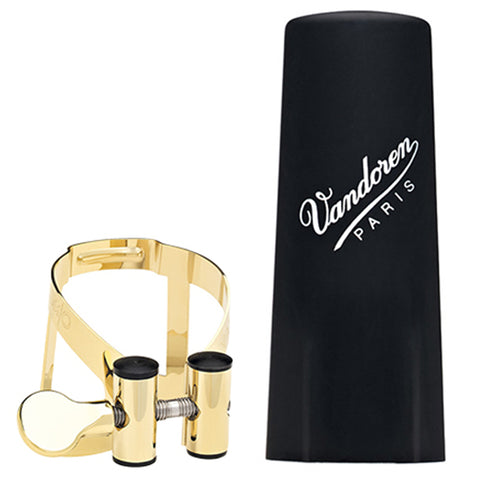 Vandoren M|O Ligature and Plastic Cap for Bb Clarinet, Gold Plated