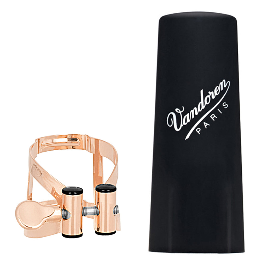 Vandoren M|O Ligature and Plastic Cap for Bb Clarinet, Pink Gold