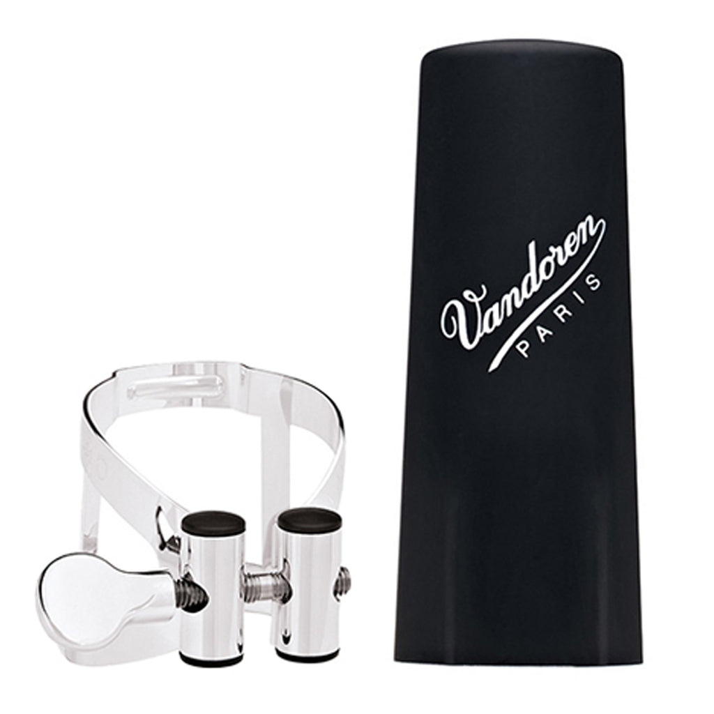 Vandoren M|O Ligature and Plastic Cap for Bb Clarinet, Silver Plated