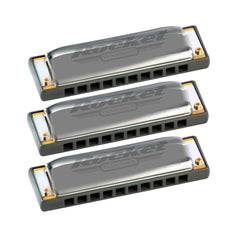 Hohner Rocket Harmonica 3-Pack Key of C G A