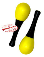 D'Luca Kids 4.75 inches Small Plastic Yellow Maracas