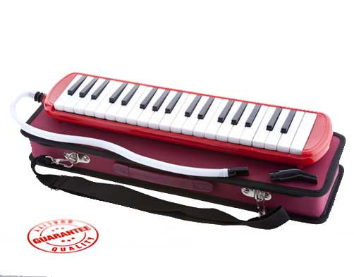 D'Luca Red 37 Key Melodica with Case