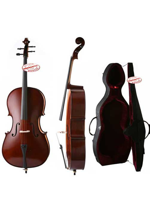 D'Luca Meister Handmade Ebony Fitted Cello With Hard Case 4/4