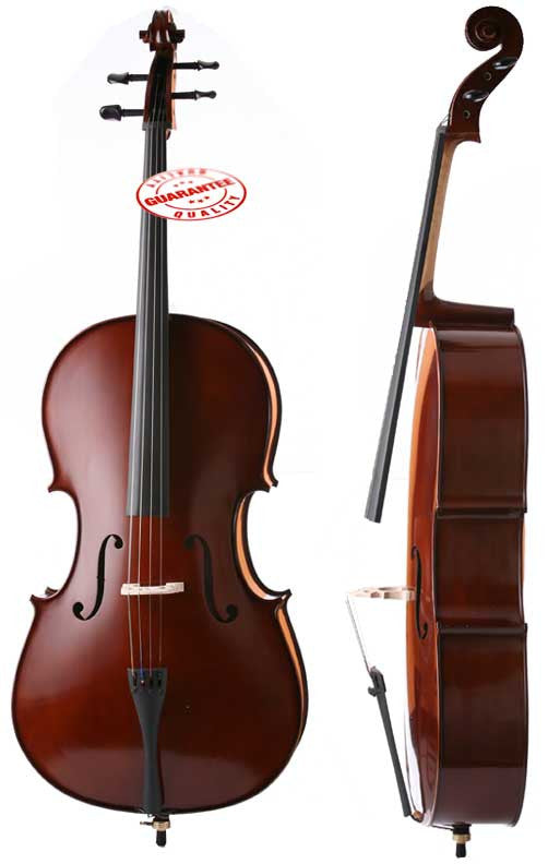 D'Luca Meister Handmade Ebony Fitted Cello 1/2