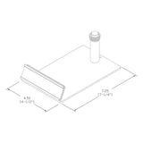 D'Luca Counter Top Microphone Holder (7 inch)