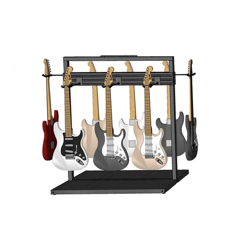 D'Luca Free Standing Modular Guitar Display Single Tier