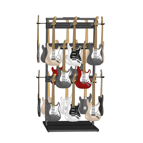 D'Luca Free Standing Modular Guitar Display Triple Tier