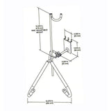 D'Luca Adjustable Baritone Saxophone Holder