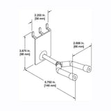 D'Luca 2" Banjo Hanger Fits Slatwall And Peg Wall