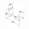 D'Luca 2" Banjo Hanger Fits Slatwall And Peg Wall