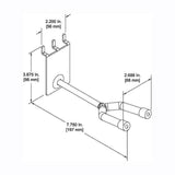 D'Luca 4" Banjo Hanger Fits Slatwall And Peg Wall