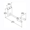 D'Luca 4" Banjo Hanger Fits Slatwall And Peg Wall