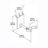 D'Luca 2" Violin / Viola Hanger Fits Slatwall And Peg Wall